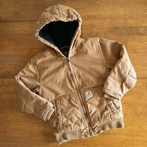 Carhartt tan canvas jacket S 7-8